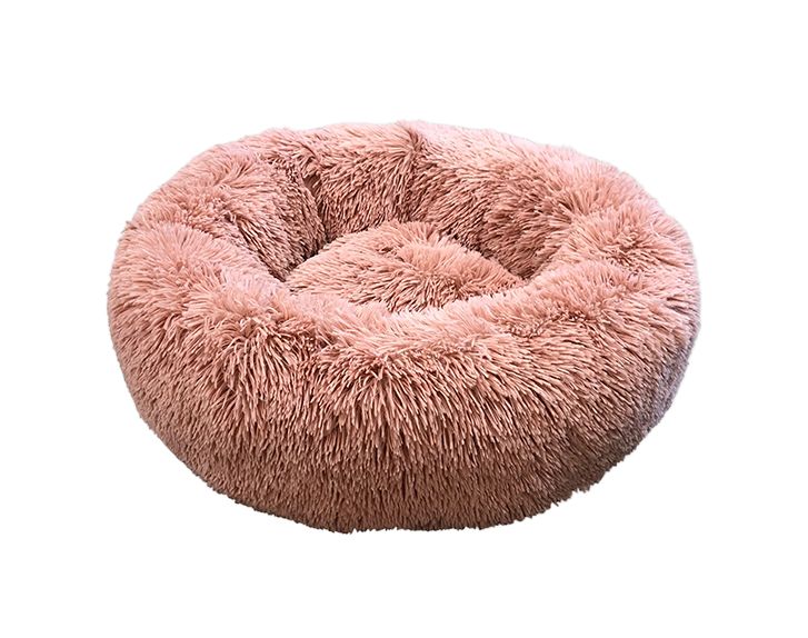 Luxury Round Furry Plush Bed