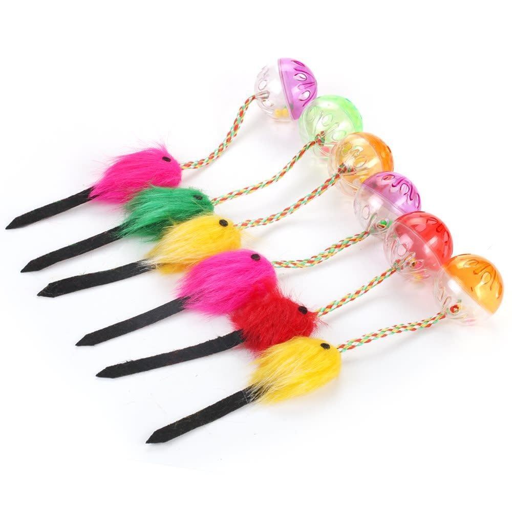 Cat Toy - Rattle Ball &amp; Fluffy Mouse - box