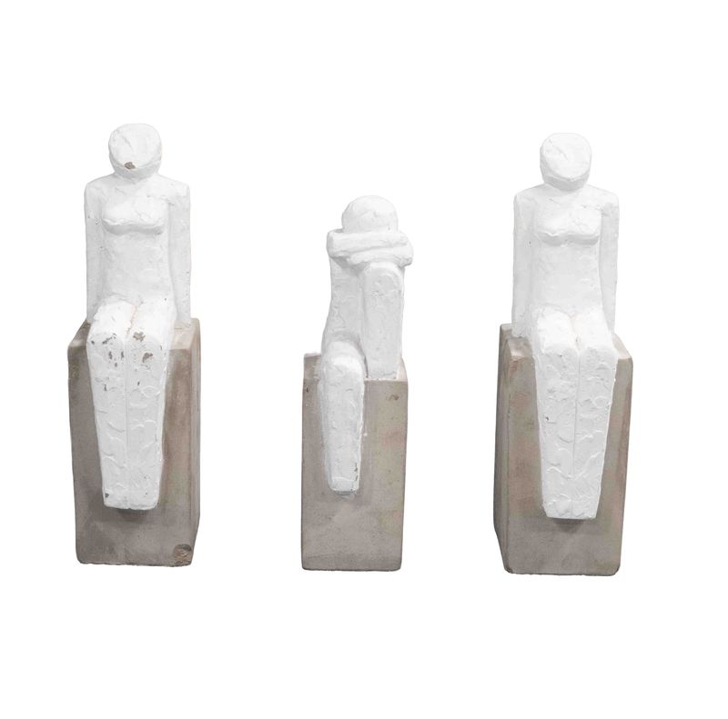 Statue cement grey/white