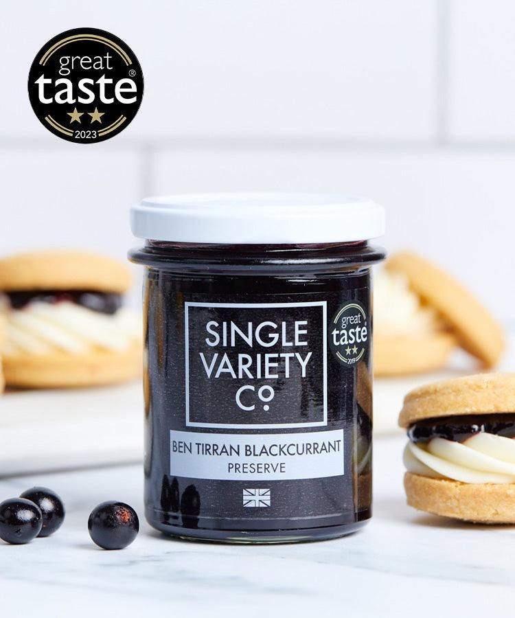 Single Variety Co. Ben Tirran Blackcurrant Preserve 190ml - box