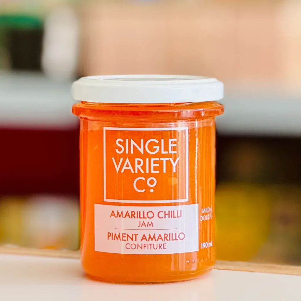 Single Variety Co. Amarillo Chilli Jam 190ml - box