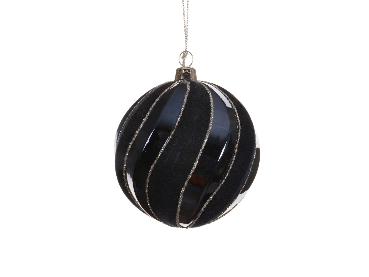 Xmas Ball Shatterproof Night Blue 8cm