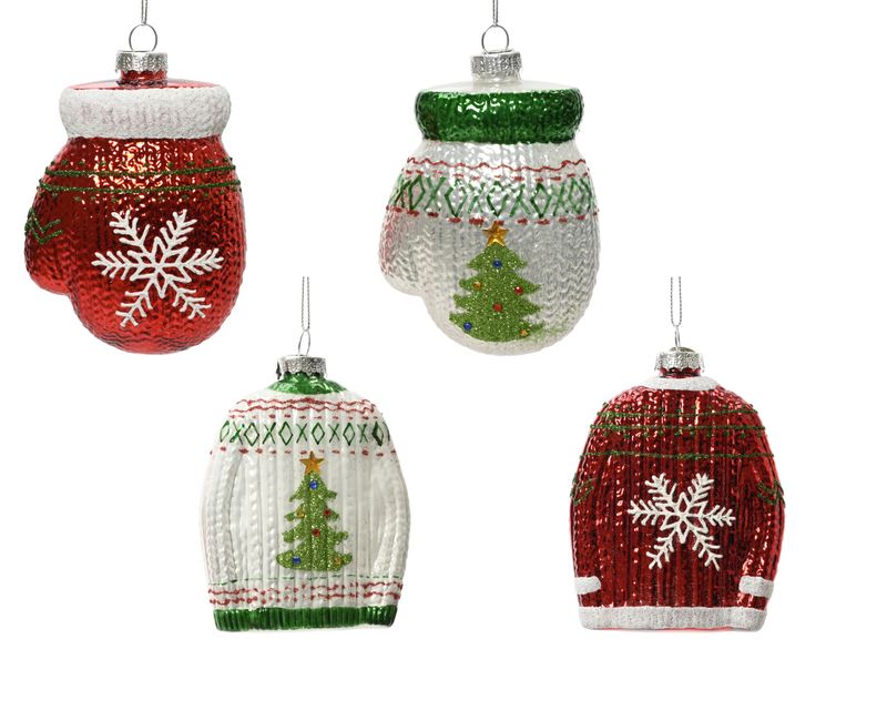 Xmas Ornament Glass 8.5cm