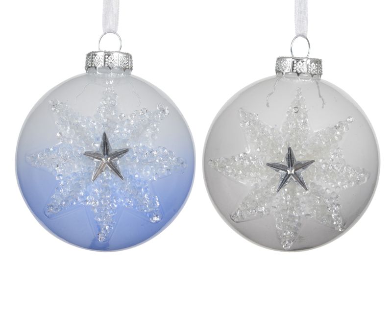 Xmas Ball Centre Star 8cm