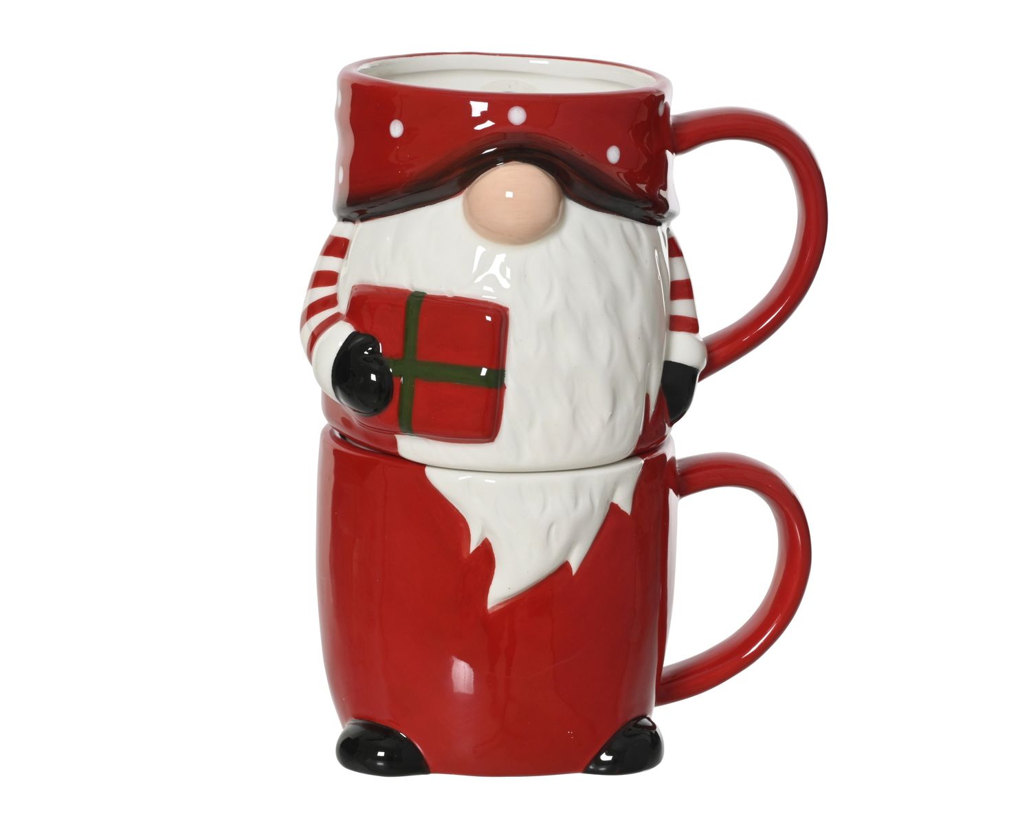Xmas Mug Santa Gnome 2 Assorted