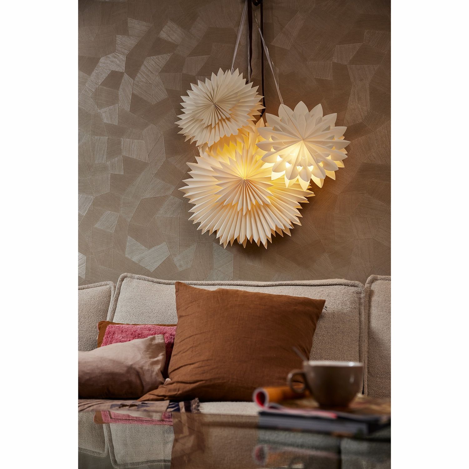 LED Lights Star Paper 40cm Indoor 40cm - Warm White