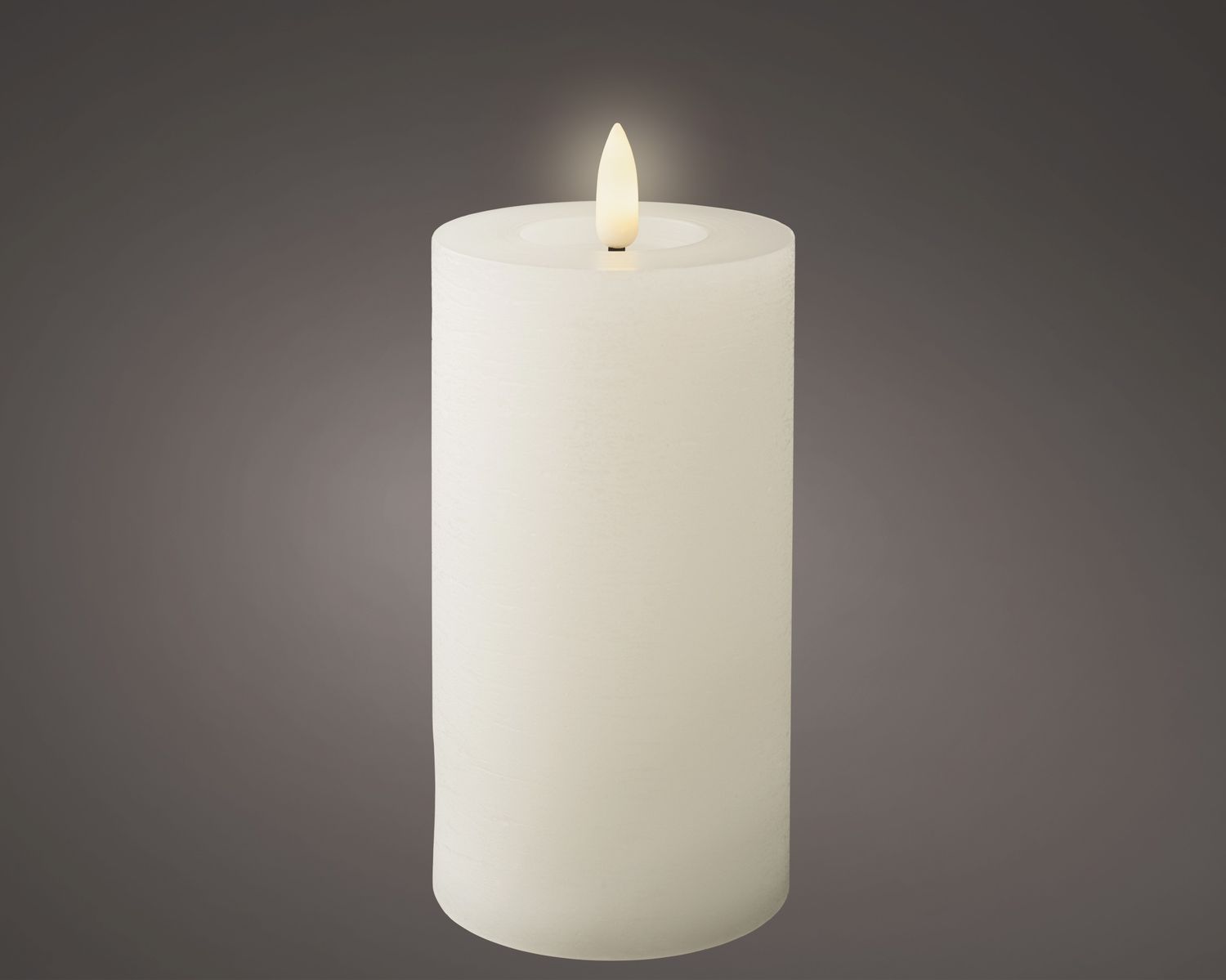 LED Wick Candle Wax 15cm Indoor Flame Effect - White