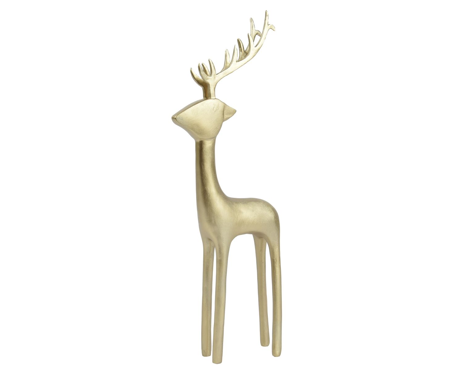 Deer Polyresin 35cm Gold