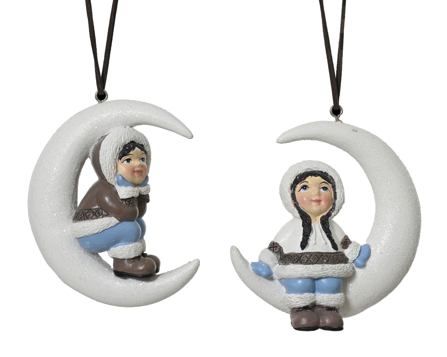 Xmas Hanger Arctic Moon 10cm