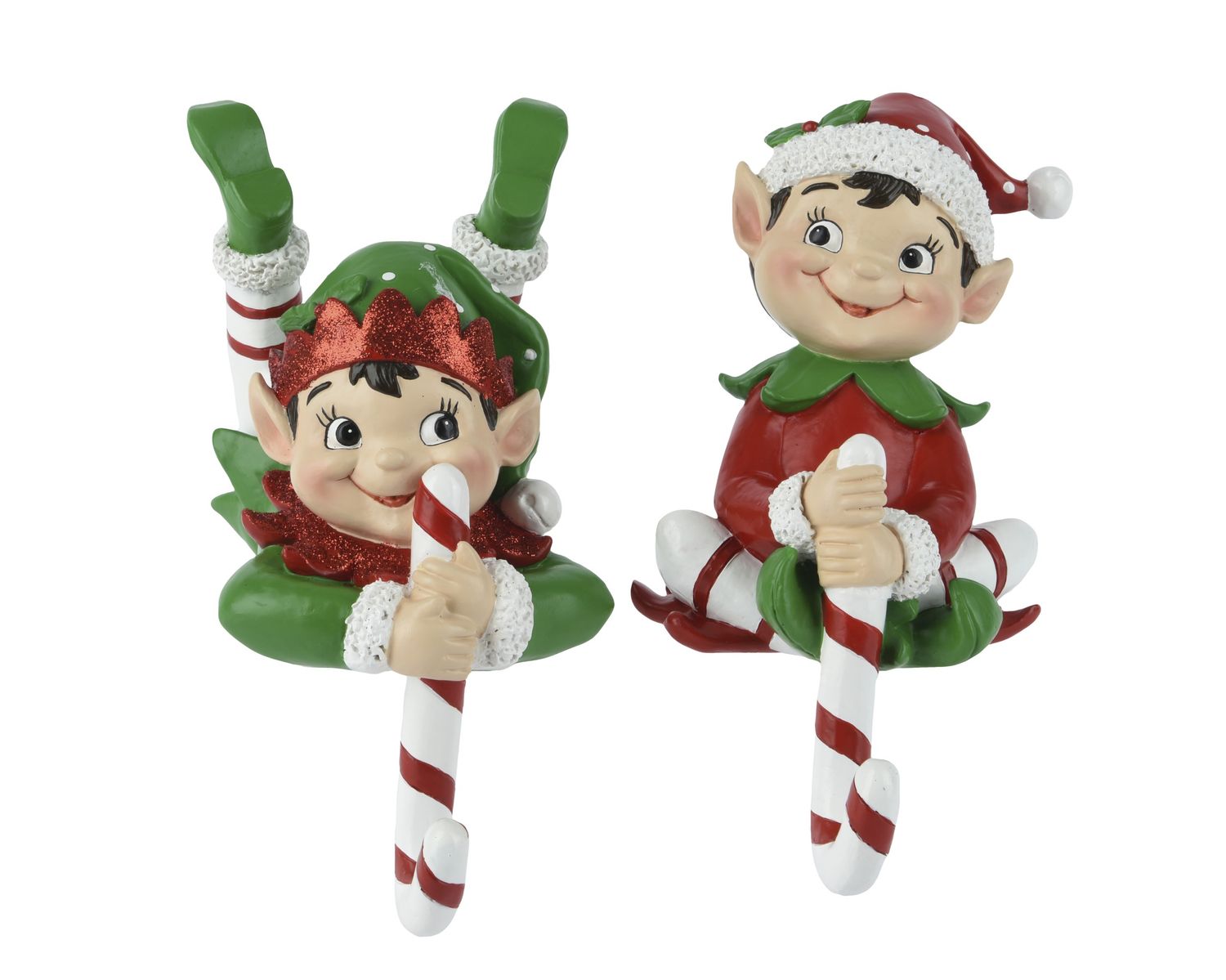 Stocking Hook Elf 13cm - 2 Assorted
