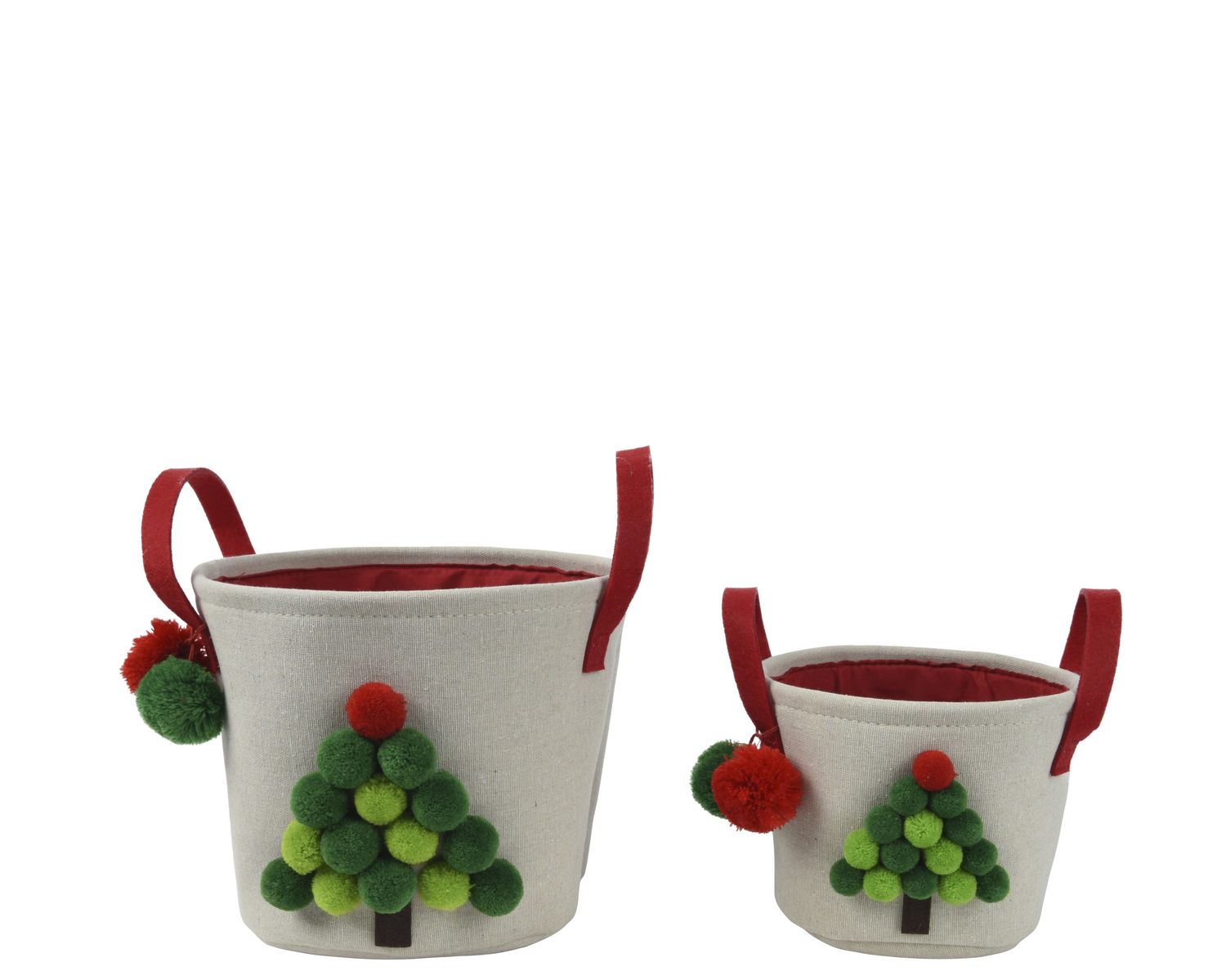 Christmas Tree Basket Red Green