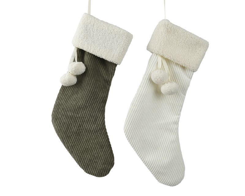 Xmas Stocking PomPom 45cm