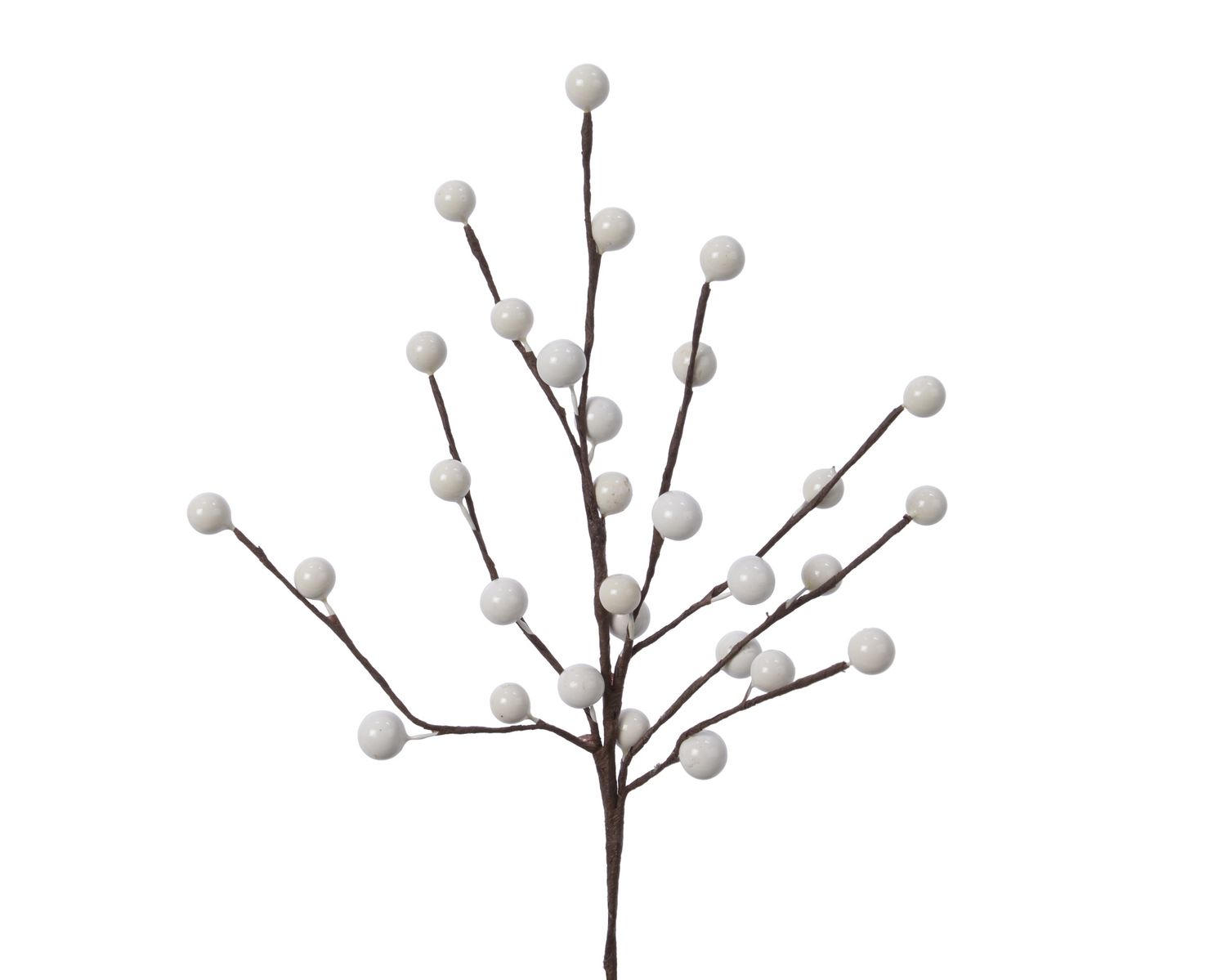 Pick Foam White Berries 26cm