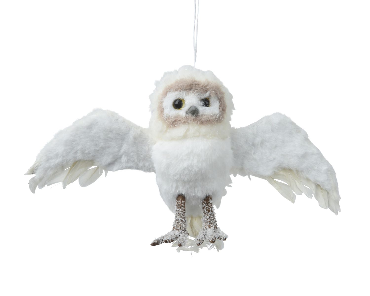 Hanger Owl Artificial Fur 24cm Cream