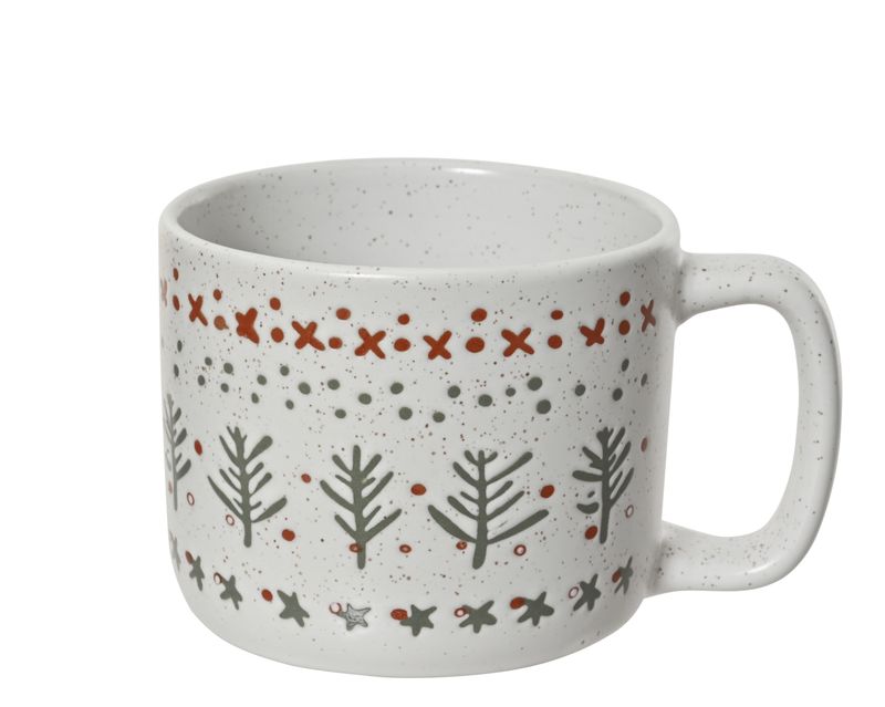 Xmas Mug Stoneware White