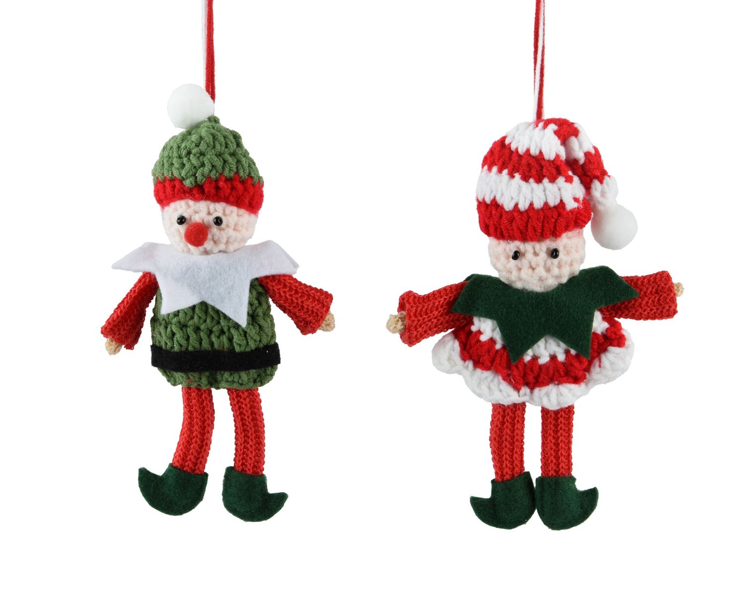 Xmas Hanger Elf 18cm - 2 Assorted