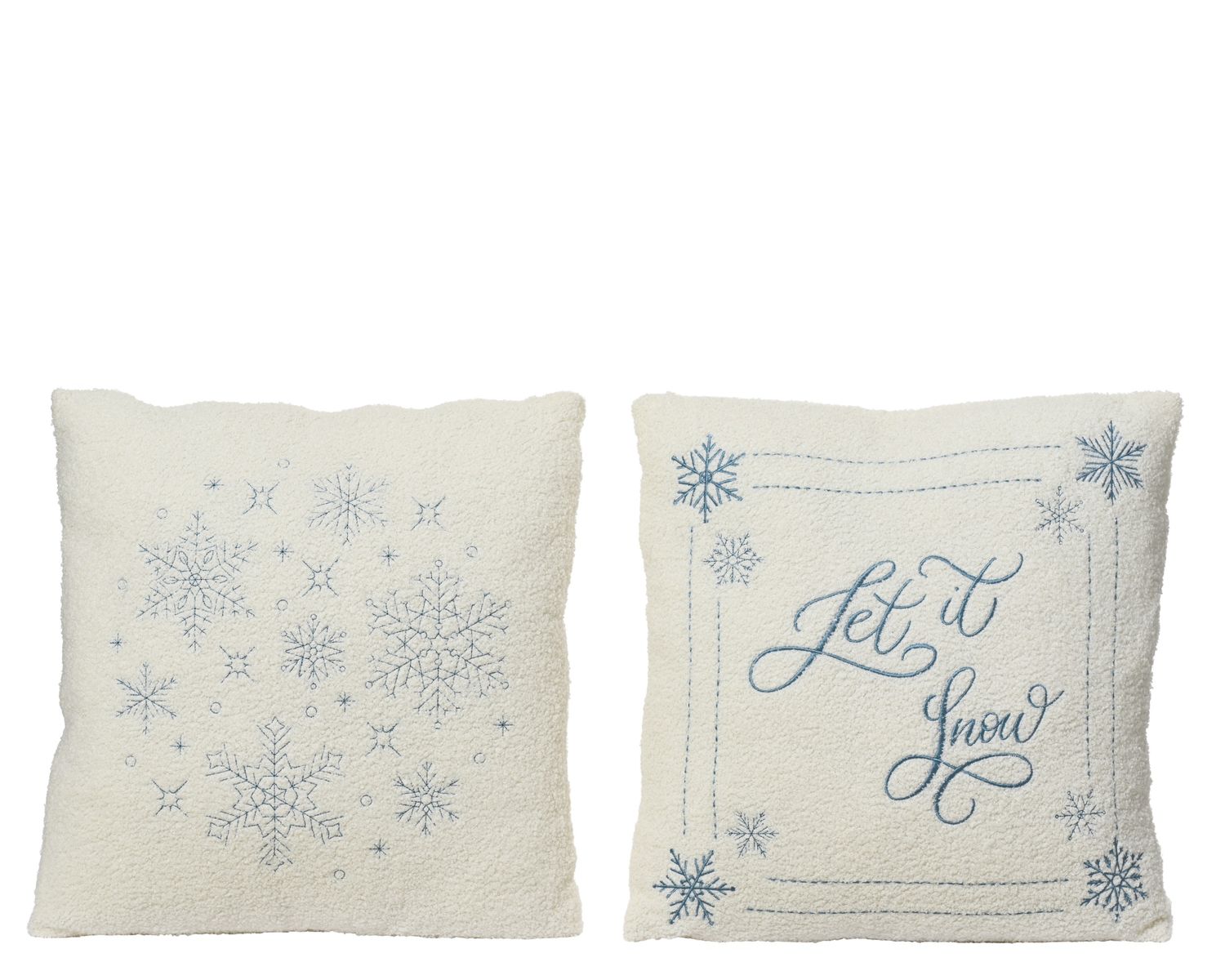 Xmas Cushion 45x45cm Blue White
