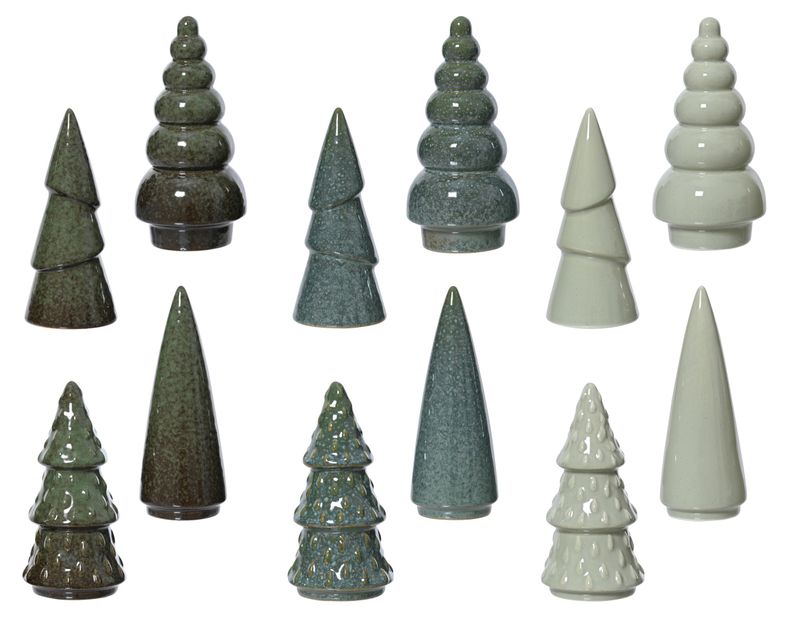 Tree Porcelain 15.5cm - 12 Assorted