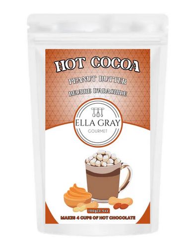 Ella Gray Hot Cocoa 100g, Variety: Peanut Butter