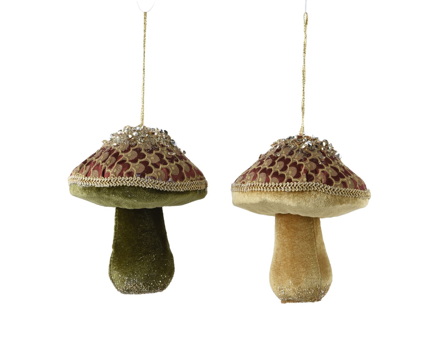 Xmas Hanger Mushroom 12cm - 2 Assorted