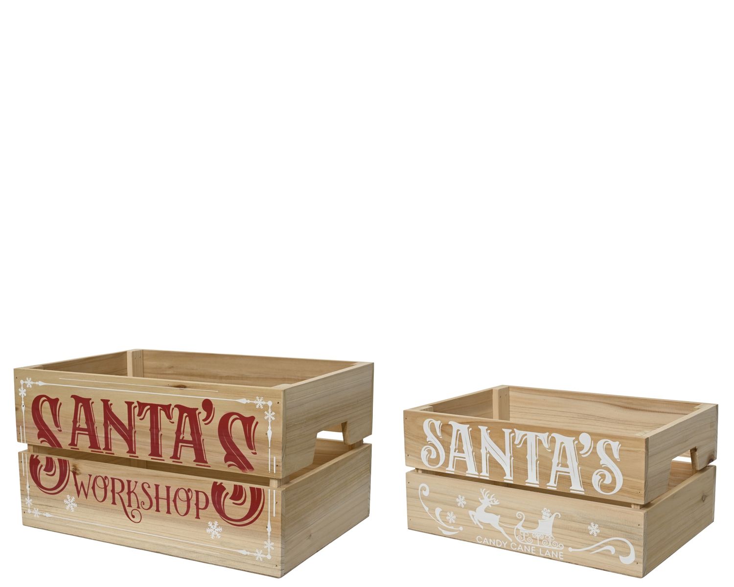 Wooden Crate Santas Workshop