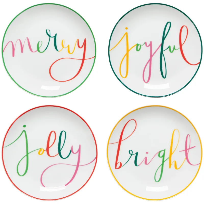 Danica - Appetizer Plates Set of 4 Merry Everything
