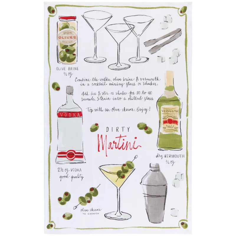 Danica - Tea Towel Print Martini