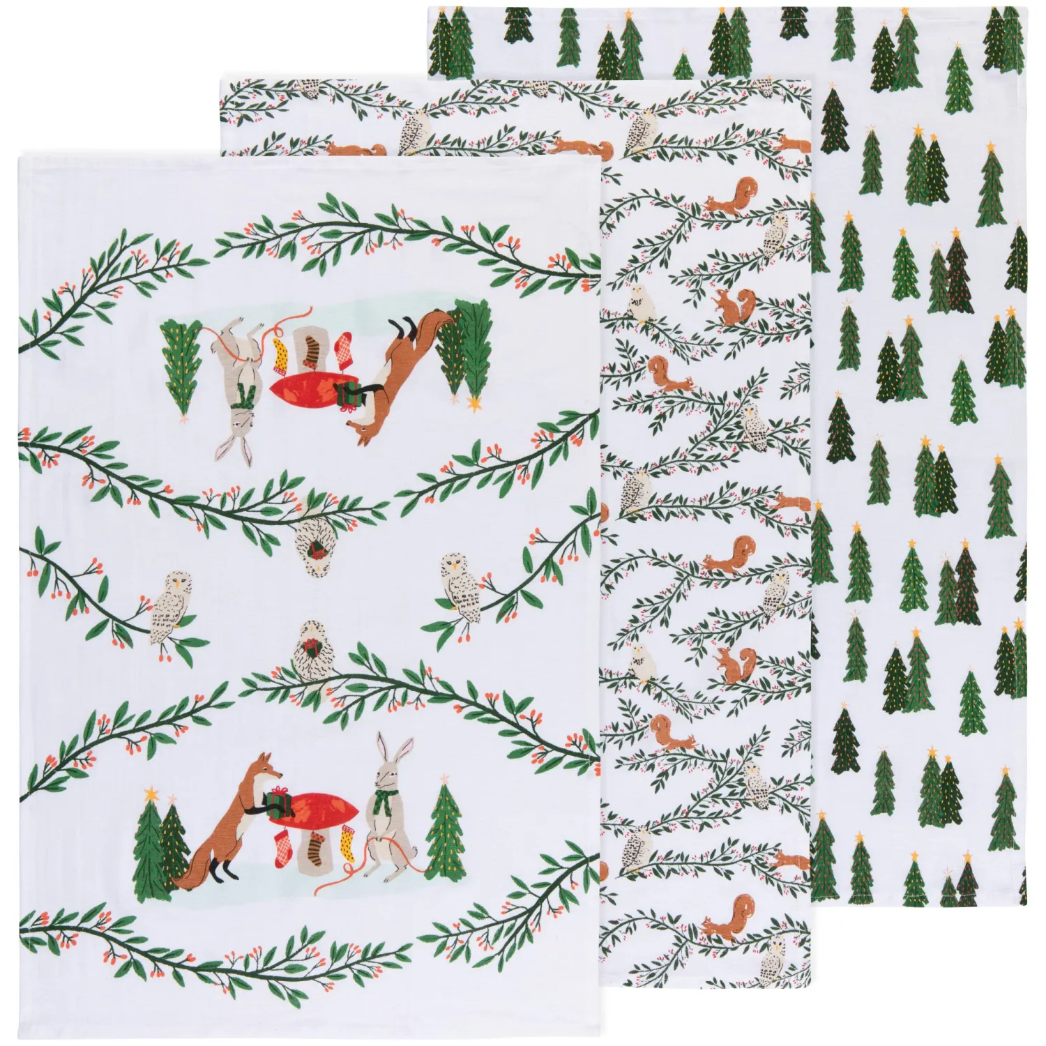 Danica - Tea Towel Set of 3 Forest Fete