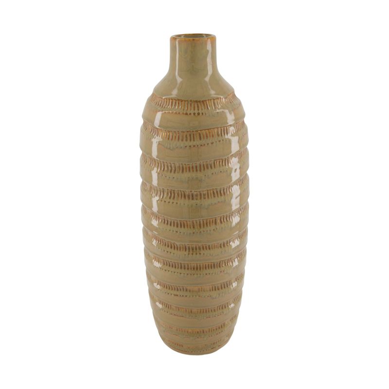 Bottle Ceramic 45.5cm Light Brown