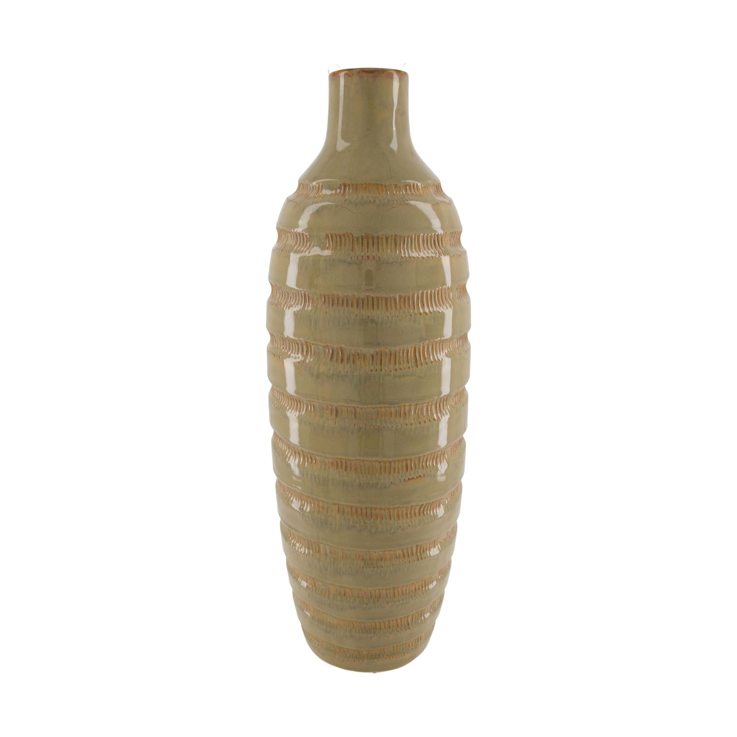 Bottle Ceramic 56cm Light Brown