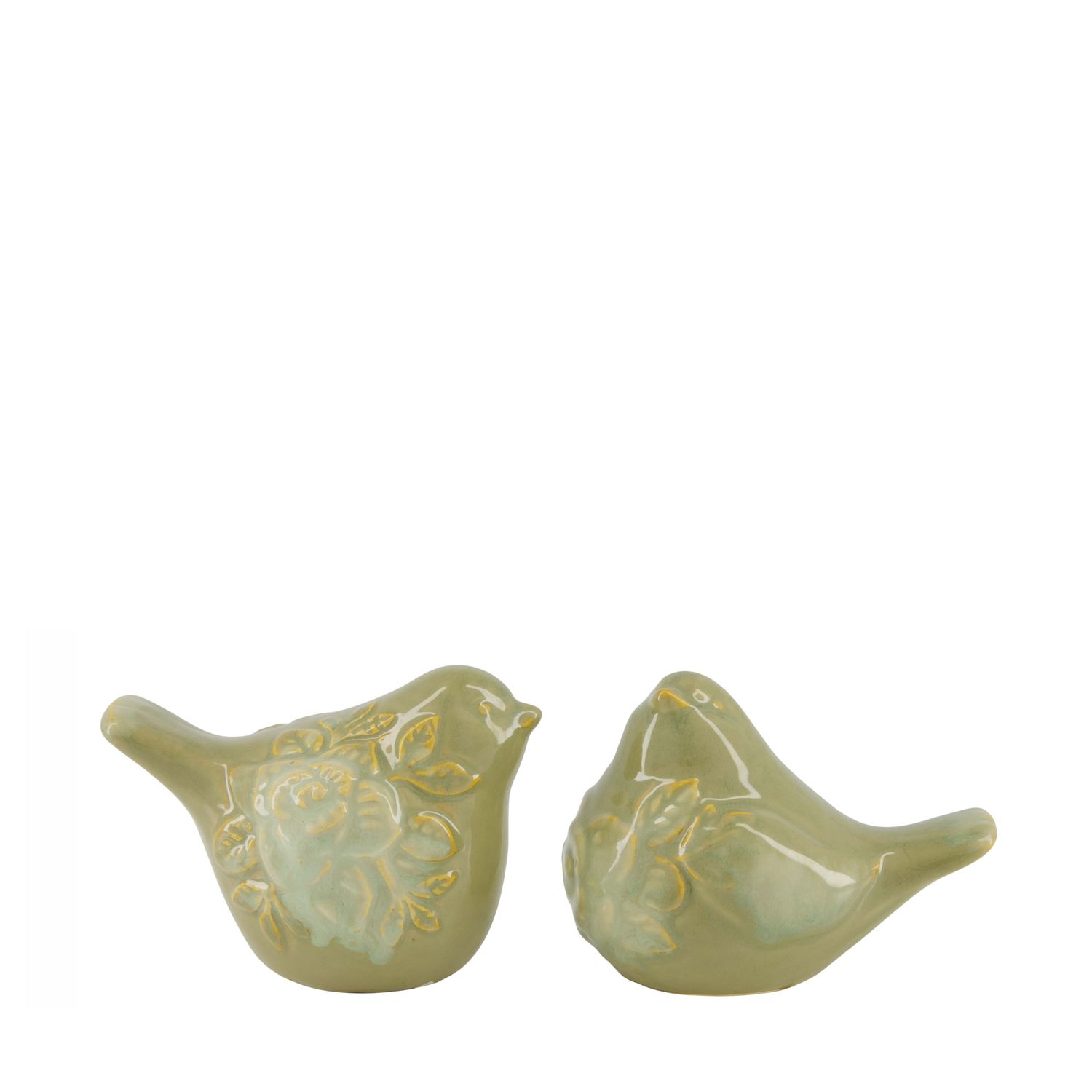 Bird Ceramic 12cm Green 2 Assorted