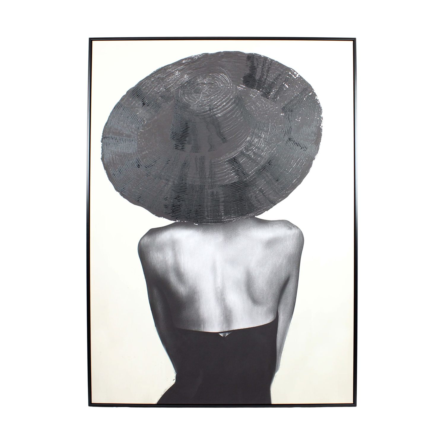 Wall Art Rectangular Woman Canvas With Frame 102.6X4.3X142.6cm