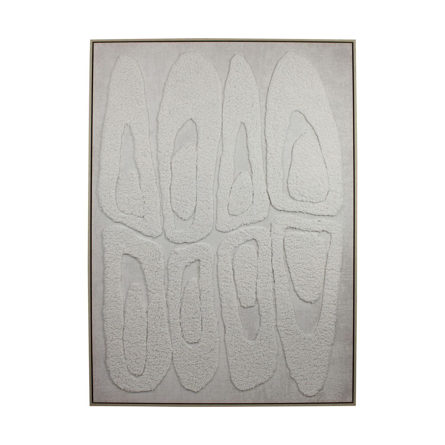 Wall Art Rectangular Canvas With Wool With Frame 102.6X4.3X142.6cm