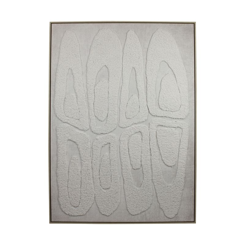 Wall Art Rectangular Canvas With Wool With Frame 102.6X4.3X142.6cm