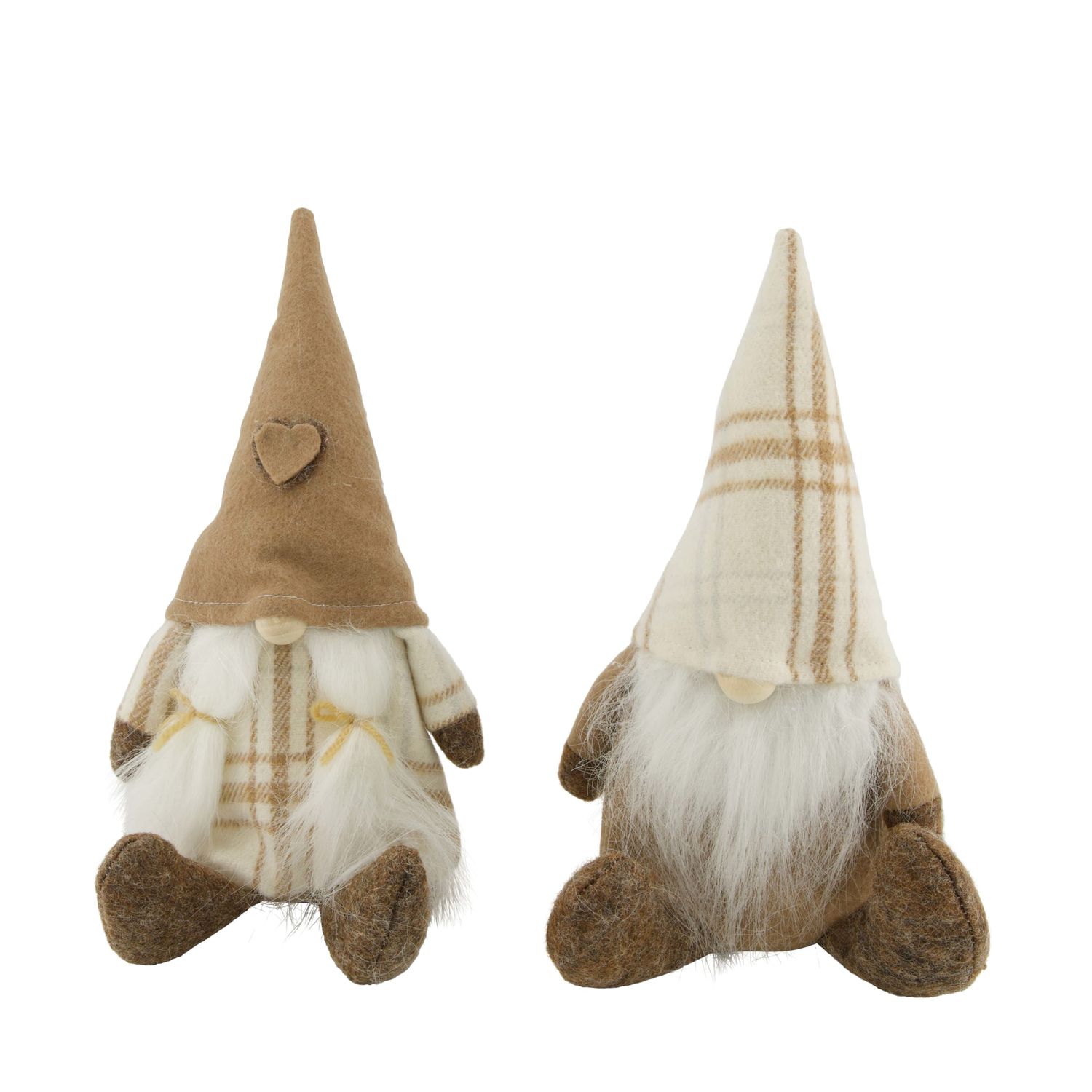 Figurine Gnome Fabric 13.5X8X25cm 2 Assorted