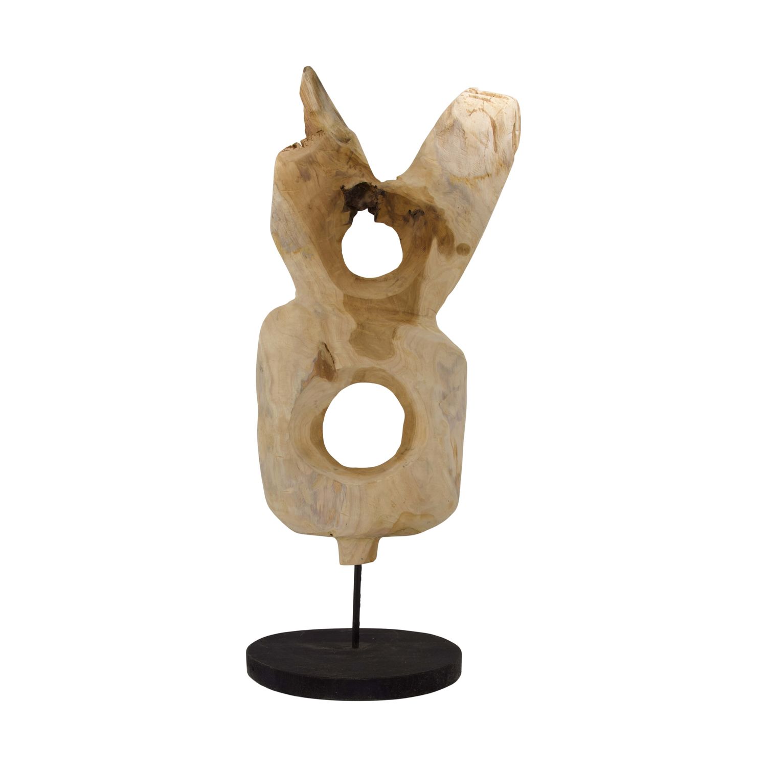 Statue Organic Erosion Wood 78cm
