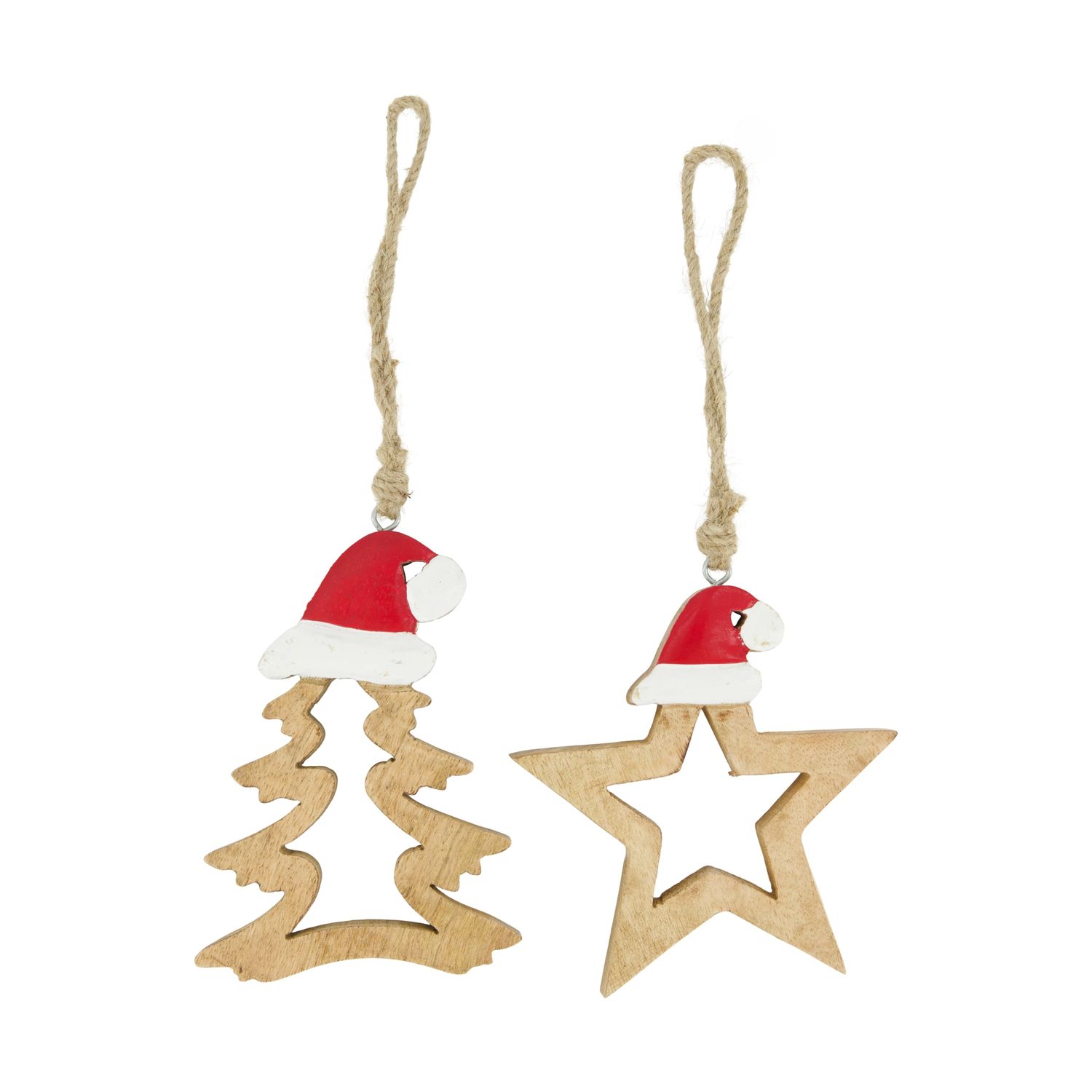 Xmas Hanger with Santa Hat 14cm