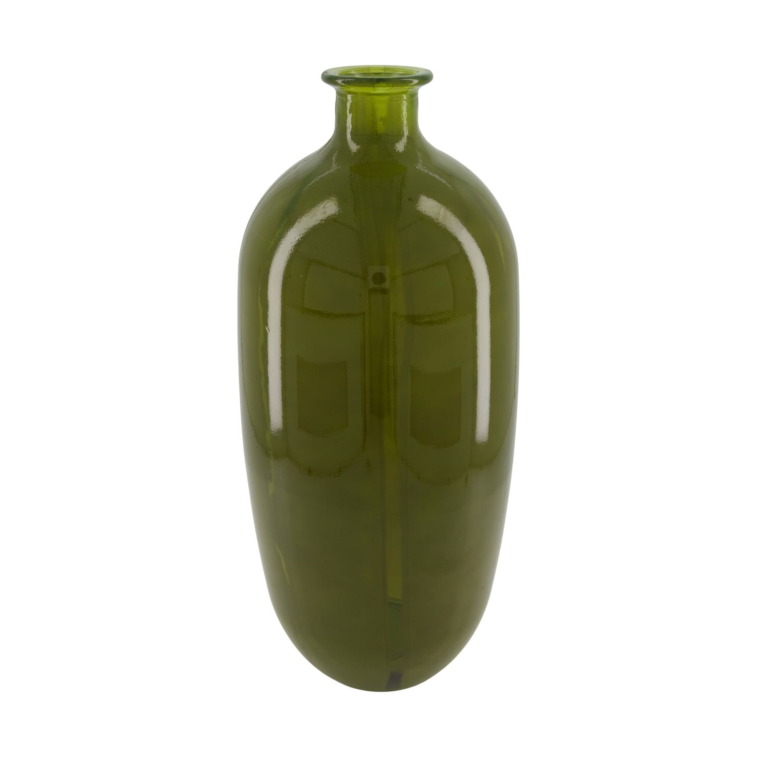 Bottle Stripe Recycled Glass 45cm Green