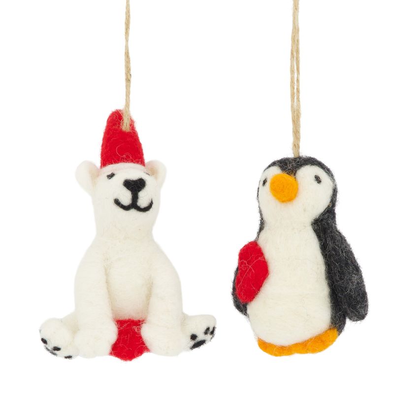 Xmas Hanger Wool 12cm