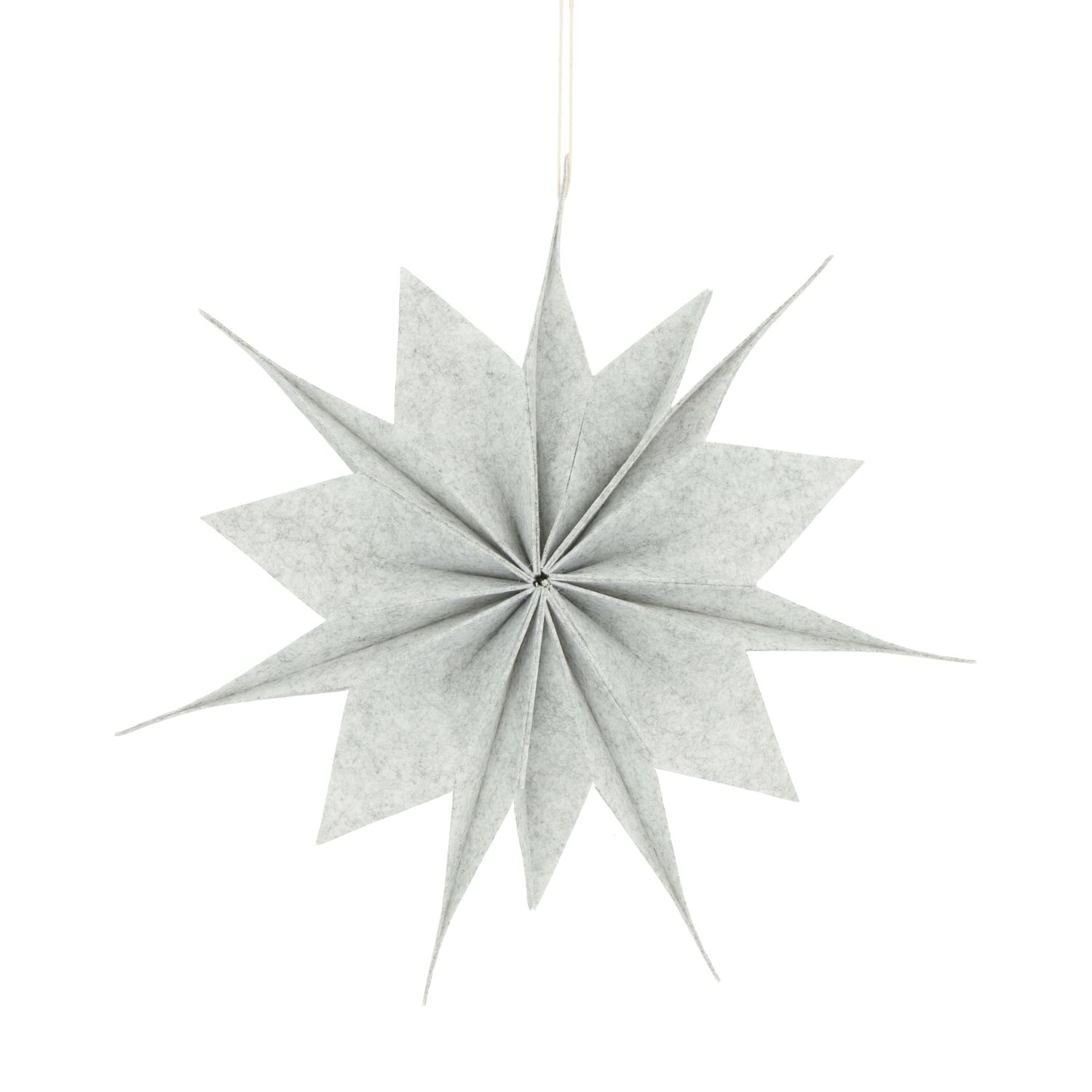 Hanger Star Felt, Color: Light Grey, Size: 40cm