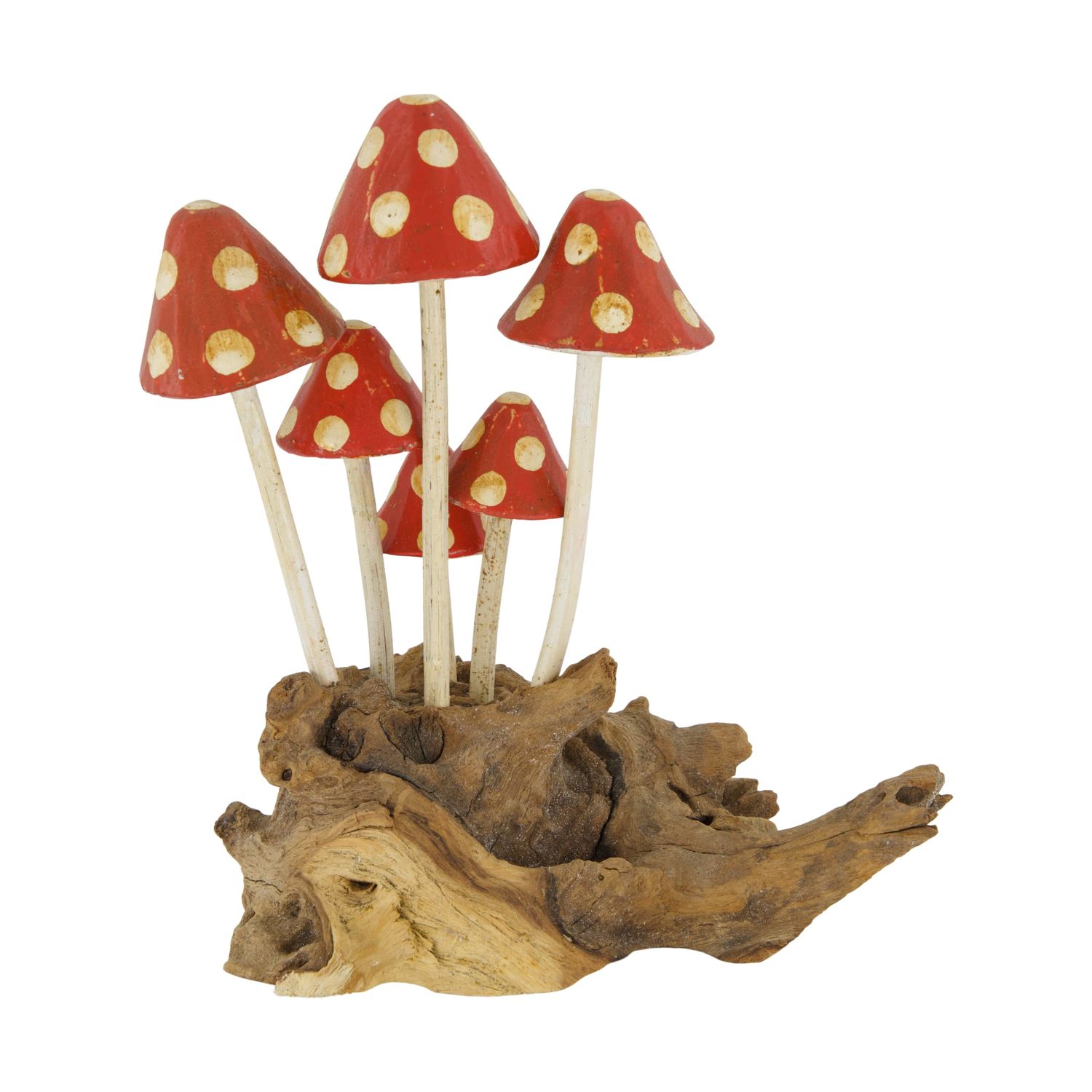 Root Mushroom Teak Wood 21cm