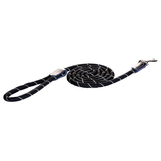 Rope Lead with Snap - Large (1-/2&quot;), Color: Black