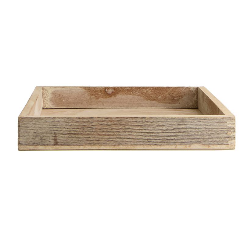 Tray - MDF - Antique Grey Wash, Size: 20x20x3cm