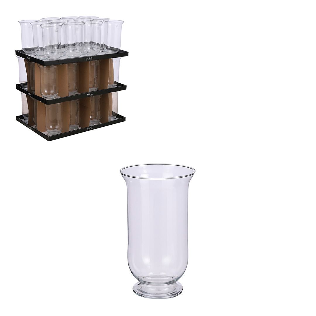 Hurricane Light Glass, Size: h30xd18cm