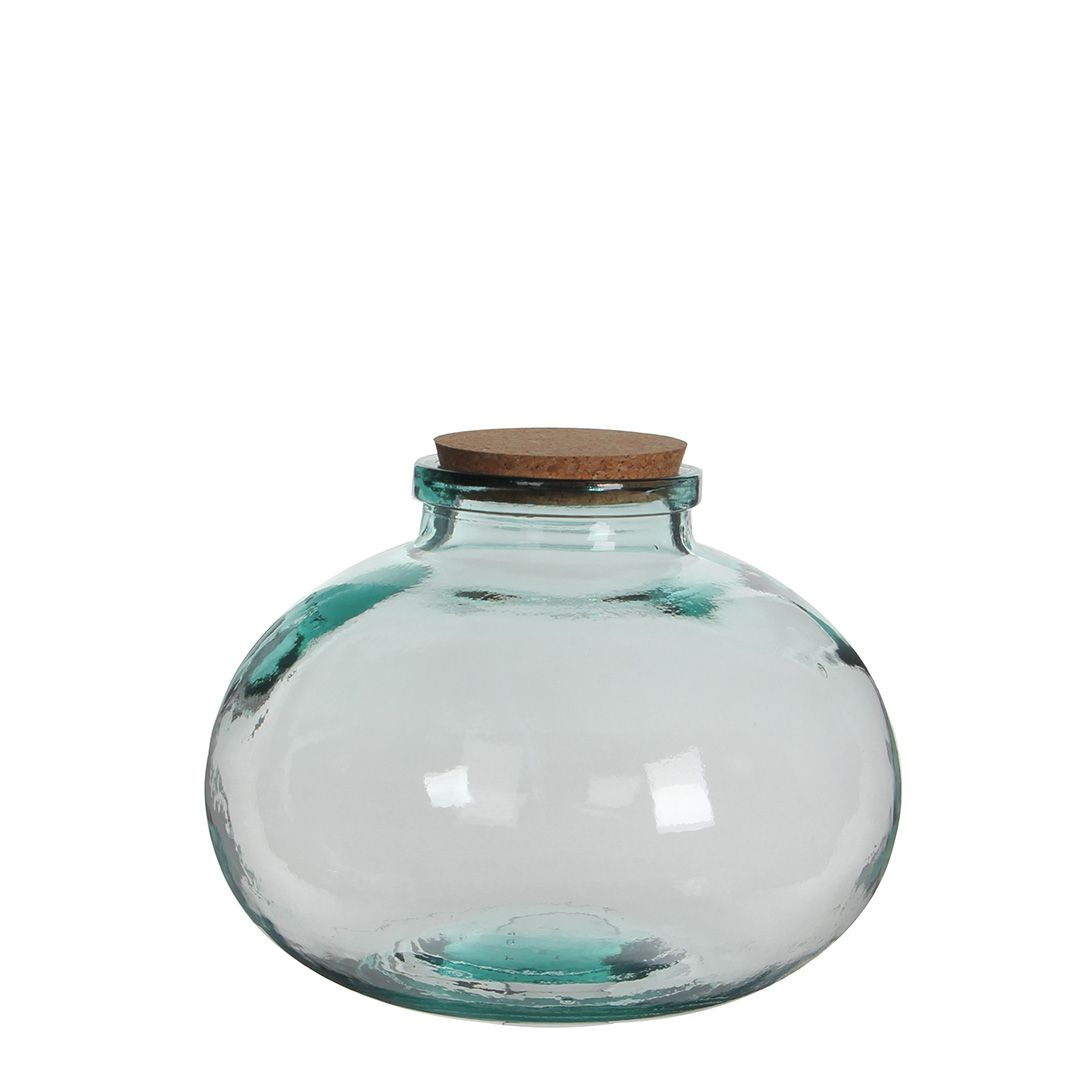 Olly Vase Transparent, Size: h23xd29cm