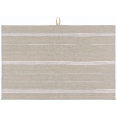 Danica - Tea Towel Linen Maison Stripe, Variety: White
