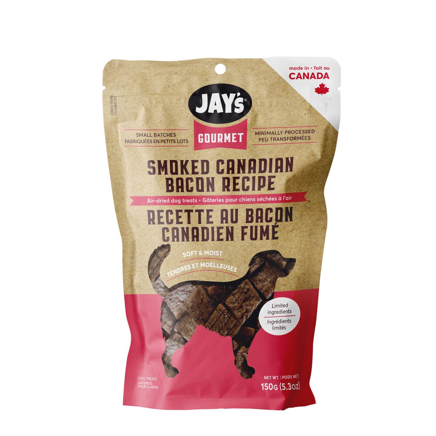 Jay's Gourmet - Smoked Canadian Bacon, Size: 454g