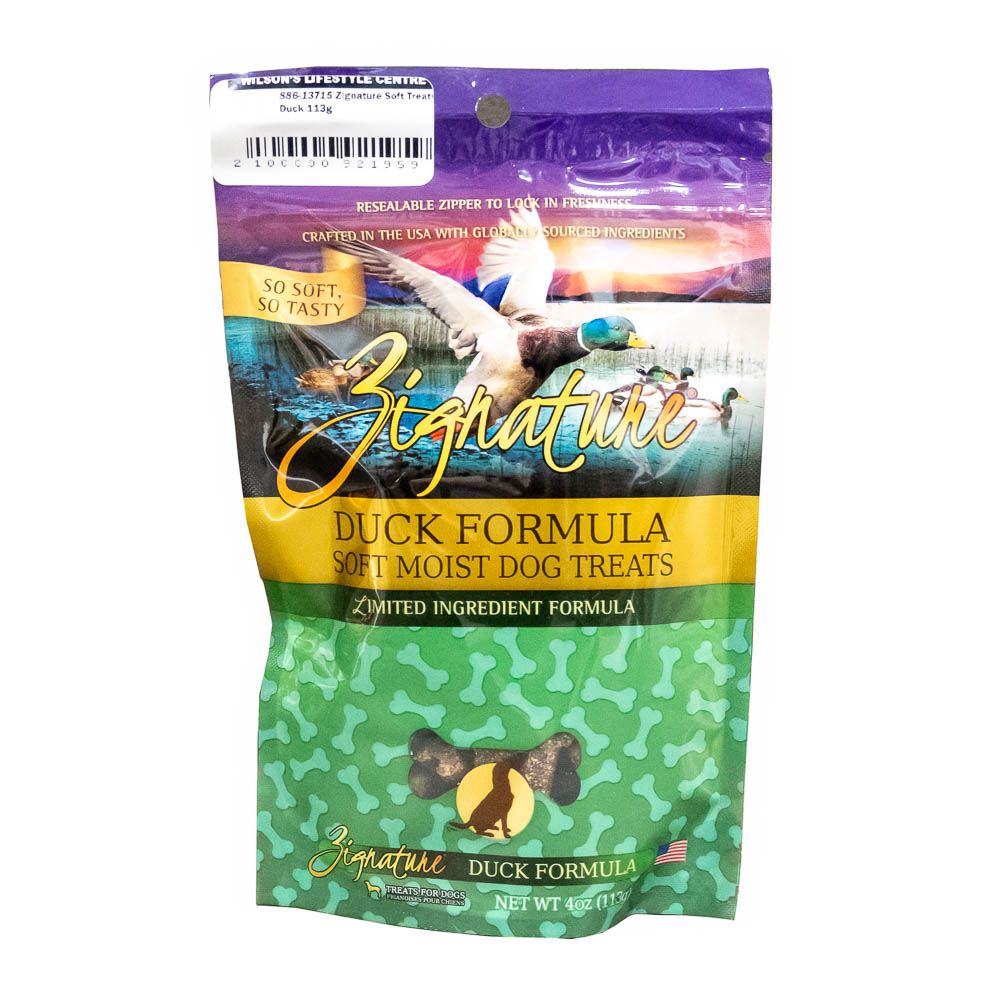 Zignature Soft Treats, Flavour: Duck 113g