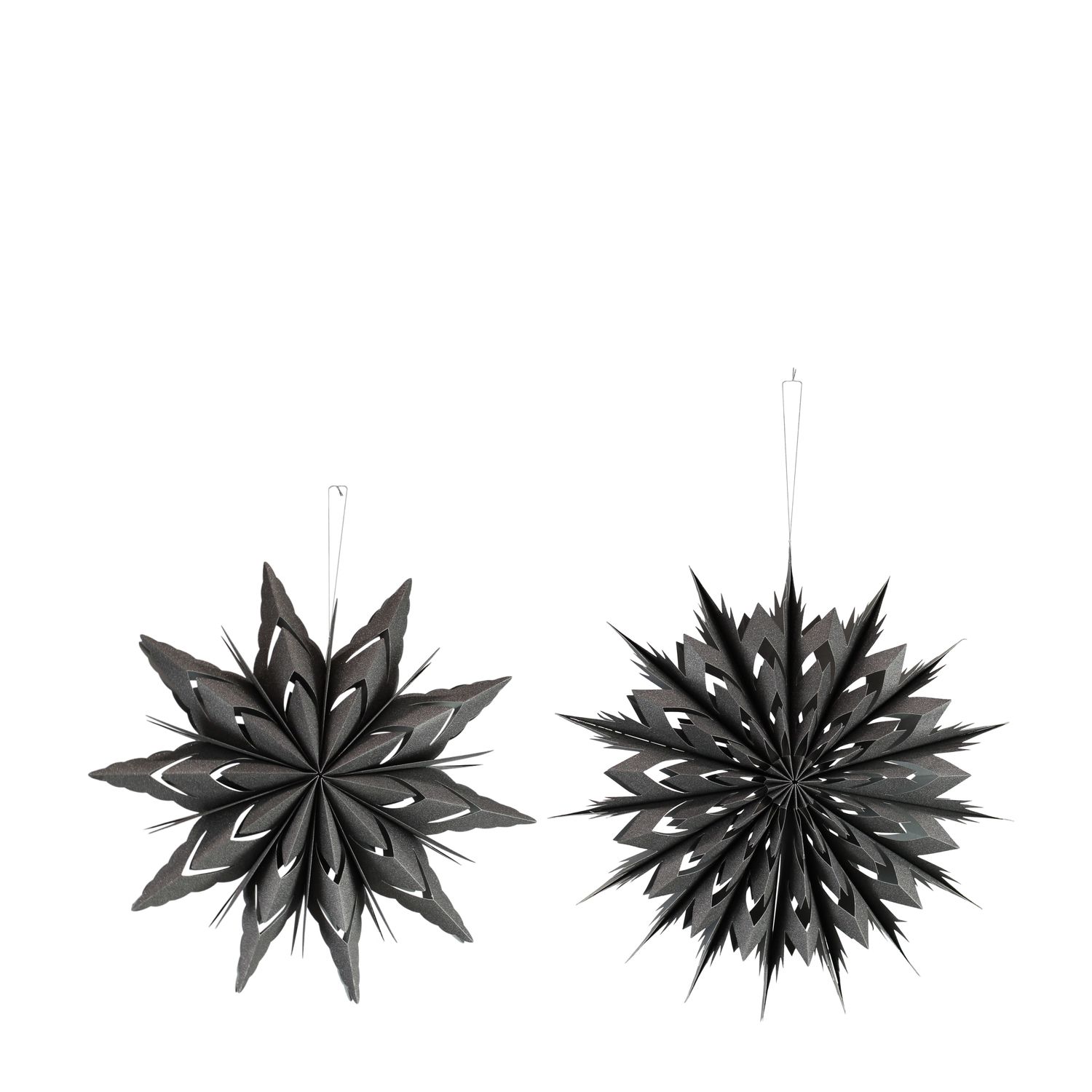 Hanger Paper With Glitter 50x10cm Grey 2 Assorted