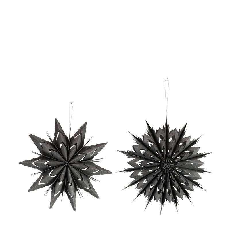 Hanger Paper With Glitter 50x10cm Grey 2 Assorted